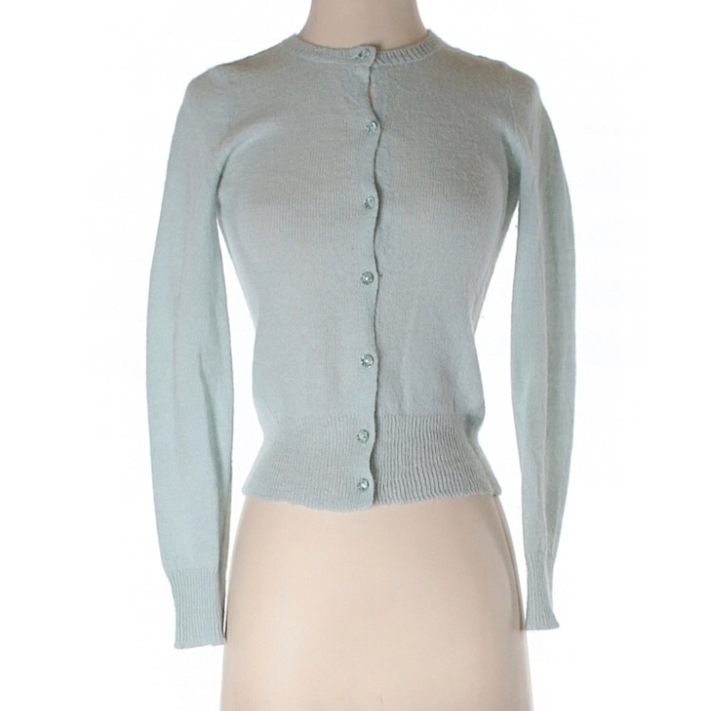 Seafoam green cardigan